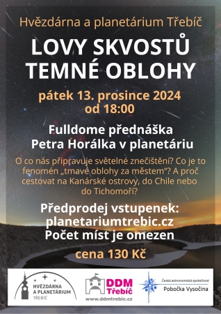 LOVY SKVOSTŮ TEMNÉ OBLOHY