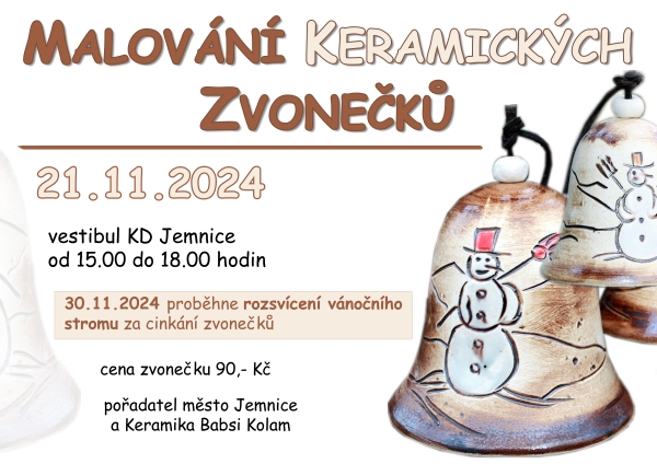 Malování keramických zvonečků