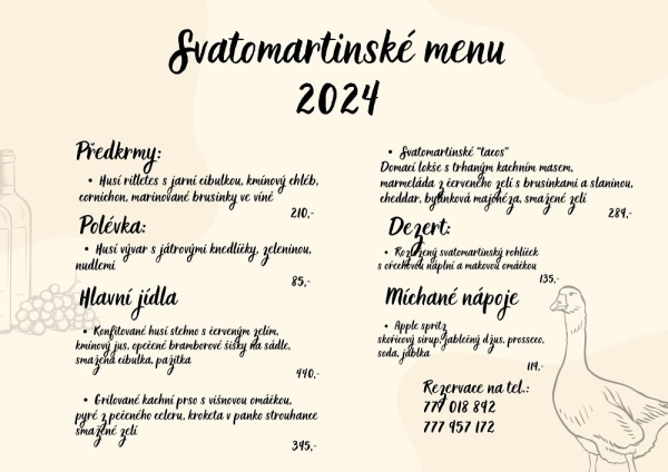 Svatomartinské menu