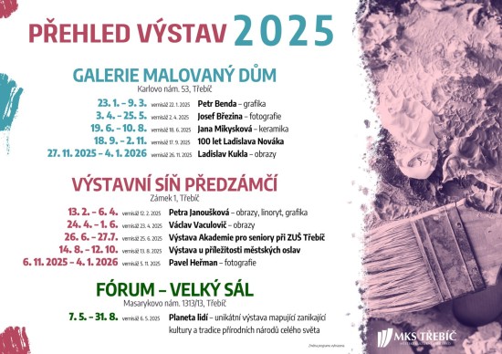 Přehled výstav 2025 Přehled výstav 2025