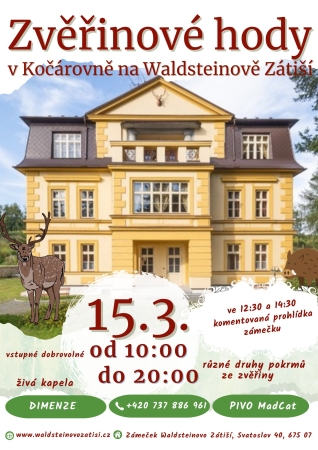 Zvěřinové hody na Waldsteinově Zátiší