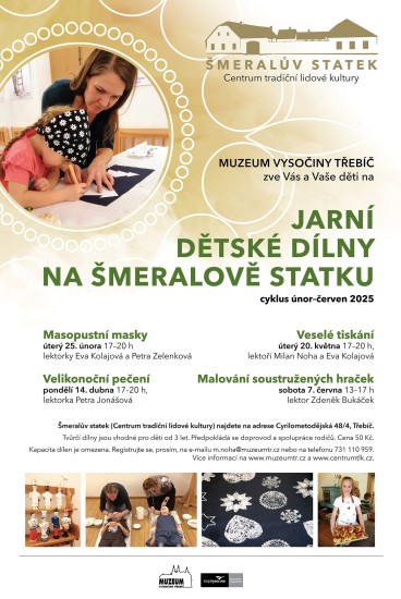 Jarní dětské dílny na Šmeralově statku Jarní dětské dílny na Šmeralově statku