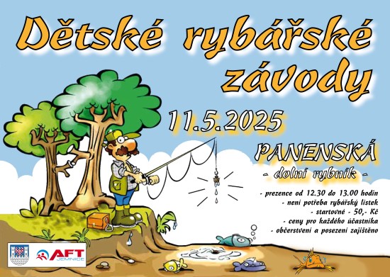 Dětské rybářské závody – spodní nádrž v Panenské Dětské rybářské závody – spodní nádrž v Panenské