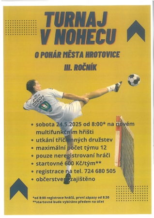 Turnaj v nohecu o pohár města Hrotovice - III. ročník
