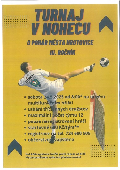 Turnaj v nohecu o pohár města Hrotovice - III. ročník Turnaj v nohecu o pohár města Hrotovice - III. ročník