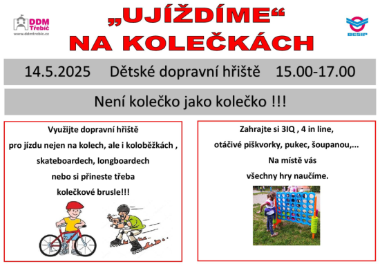 Ujíždíme na kolečkách Ujíždíme na kolečkách
