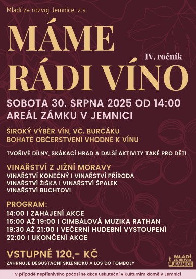 Máme rádi víno – IV. ročník Máme rádi víno – IV. ročník