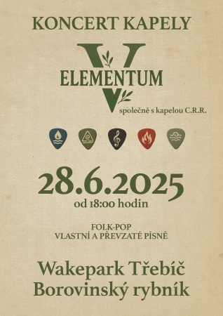 Dvojkoncert kapel Elementum & C.R.R.