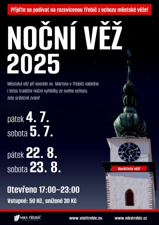 Noční věž 2025