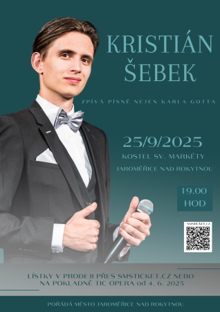 Kristián Šebek zpívá písně nejen Karla Gotta Kristián Šebek zpívá písně nejen Karla Gotta