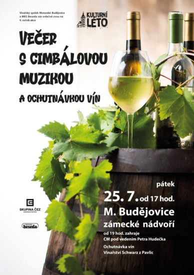 Večer s cimbálovou muzikou a ochutnávkou vín Večer s cimbálovou muzikou a ochutnávkou vín