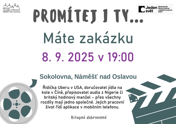Promítej i ty... Máte zakázku Promítej i ty... Máte zakázku