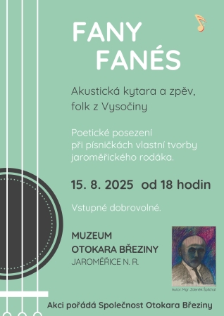 Fany Fanés v Muzeu Otokara Březiny Fany Fanés v Muzeu Otokara Březiny