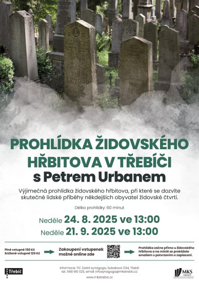 Prohlídka židovského hřbitova v Třebíči s Petrem Urbanem