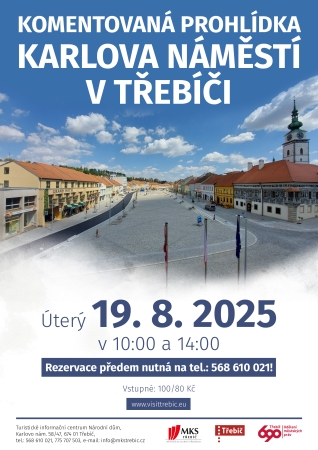 Komentovaná prohlídka Karlova náměstí v Třebíči