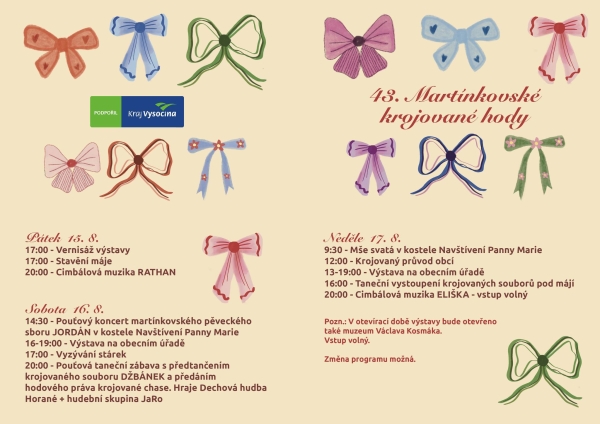 43. Martínkovské krojované hody 43. Martínkovské krojované hody