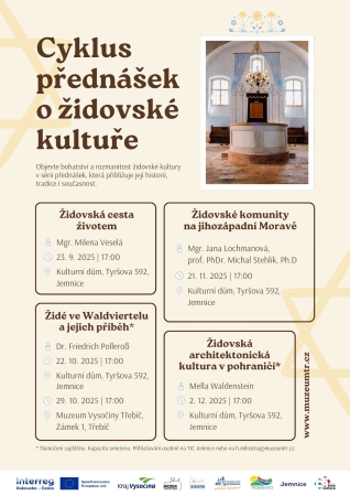 Cyklus přednášek o židovské kultuře Cyklus přednášek o židovské kultuře