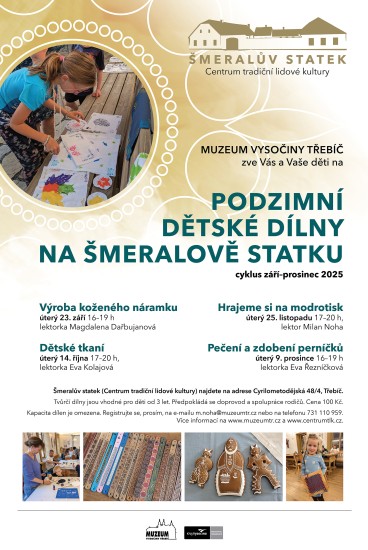 DĚTSKÉ PODZIMNÍ DÍLNY - Hrajeme si na modrotisk