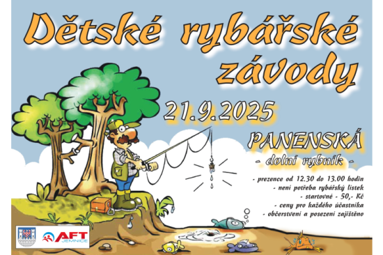 Dětské rybářské závody - spodní nádrž v Panenské Dětské rybářské závody - spodní nádrž v Panenské
