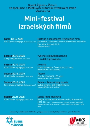 MINI FESTIVAL IZRAELSKÝCH FILMŮ