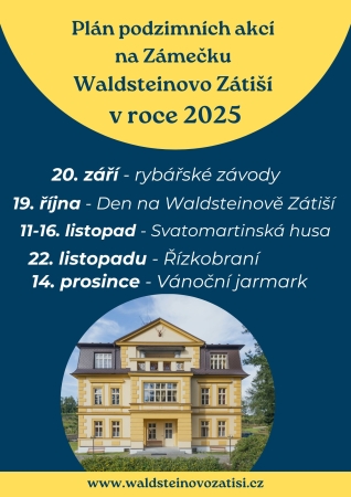 Podzimní akce na Zámečku Waldsteinovo Zátiší