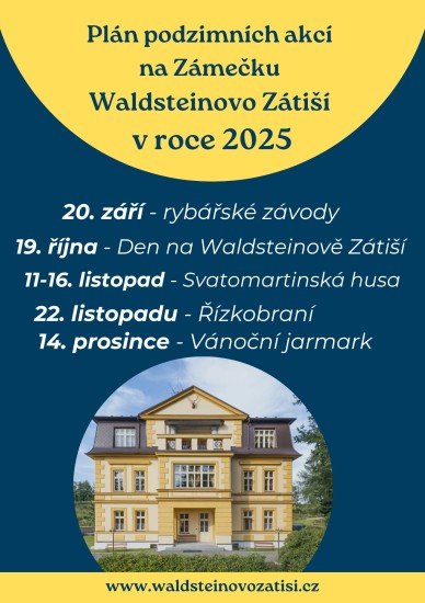 Podzimní akce na Zámečku Waldsteinovo Zátiší