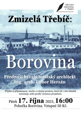 Přednáška Borovina Přednáška Borovina