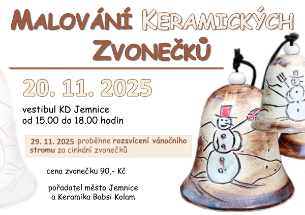 Malování keramických zvonečků Malování keramických zvonečků
