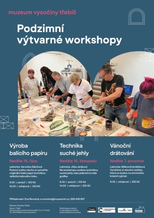 Podzimní výtvarné workshopy Podzimní výtvarné workshopy