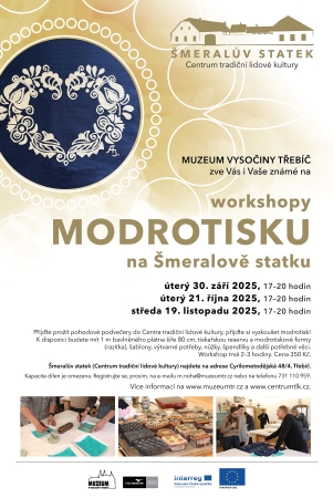Workshopy modrotisku Workshopy modrotisku