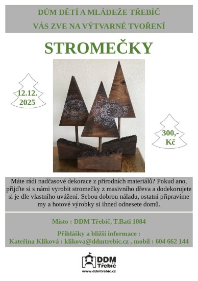 Výtvarné tvoření Stromečky Výtvarné tvoření Stromečky