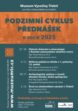 Podzimní cyklus přednášek 2025 / Muzeum Vysočiny Třebíč Podzimní cyklus přednášek 2025 / Muzeum Vysočiny Třebíč