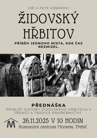 Přednáška Židovský hřbitov / Jiří a Petr Urbanovi Přednáška Židovský hřbitov / Jiří a Petr Urbanovi