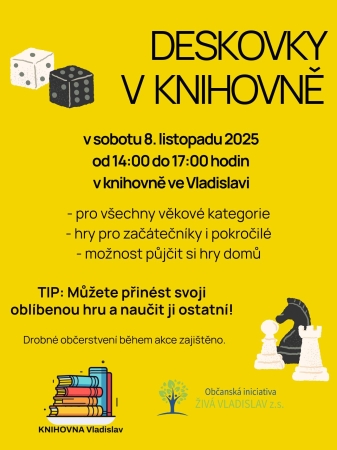 Deskovky v knihovně Deskovky v knihovně