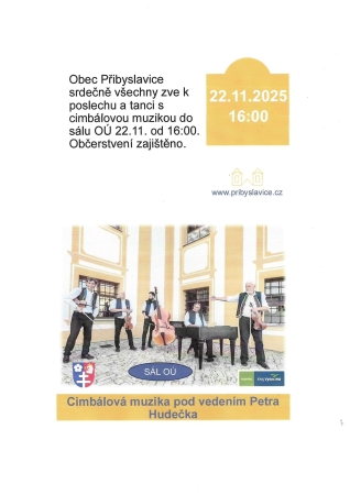 Cimbálová muzika pod vedením Petra Hudečka