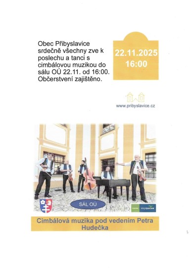 Cimbálová muzika pod vedením Petra Hudečka
