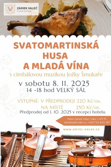 Svatomartinská husa a mladá vína