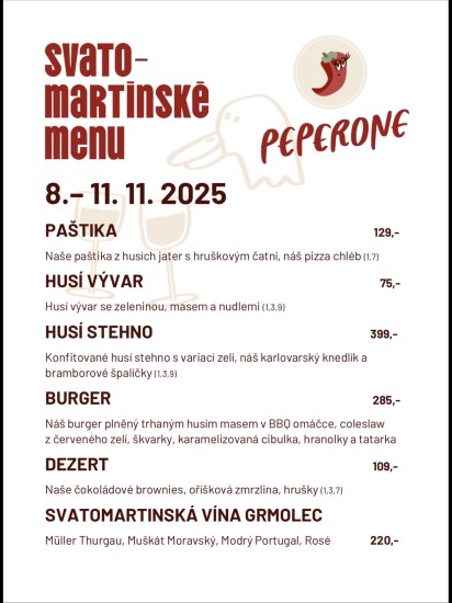 Svatomartinské menu