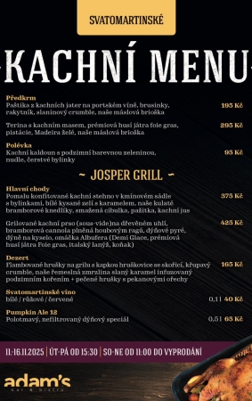Kachní menu