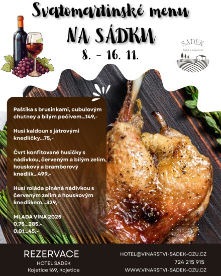 Svatomartinské menu na Sádku