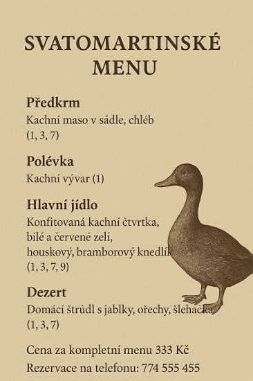 Svatomartinské menu