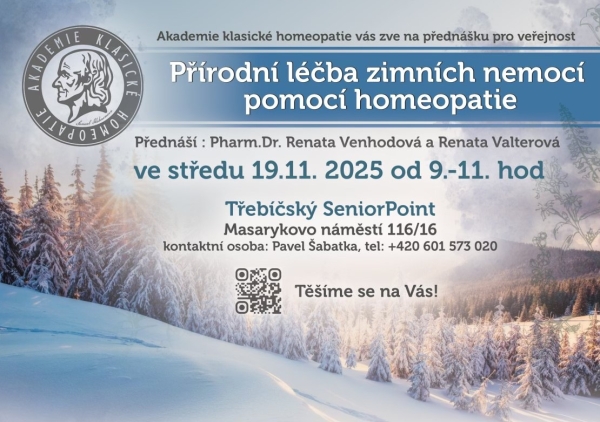 Přednáška Přírodní léčba zimních nemocí pomocí homeopatie