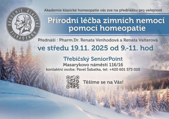 Přednáška Přírodní léčba zimních nemocí pomocí homeopatie