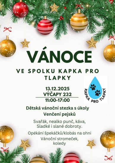 Vánoce ve spolku Kapka pro Tlapky z.s.