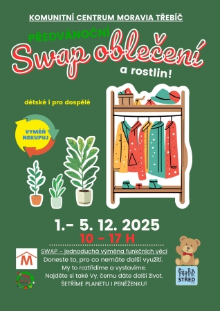 Předvánoční swap oblečení a rostlin