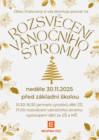 Rozsvěcení vánočního stromu