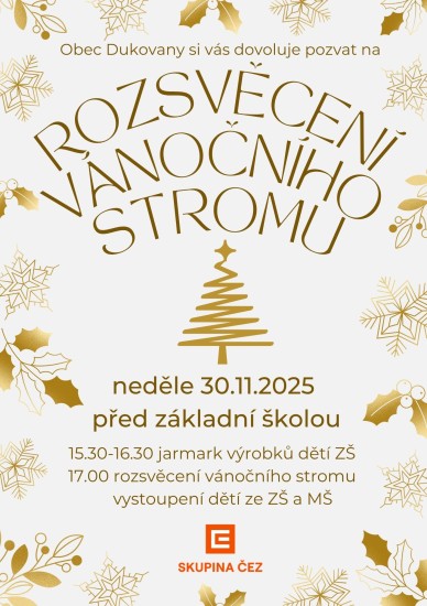 Rozsvěcení vánočního stromu