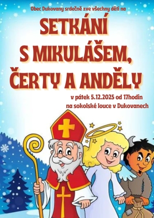 Setkání s Mikulášem, čerty a anděly