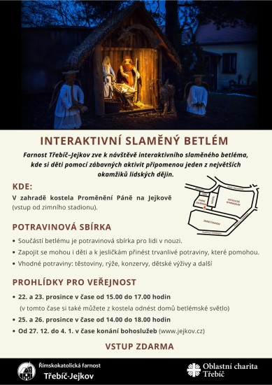 Interaktivní slaměný betlém