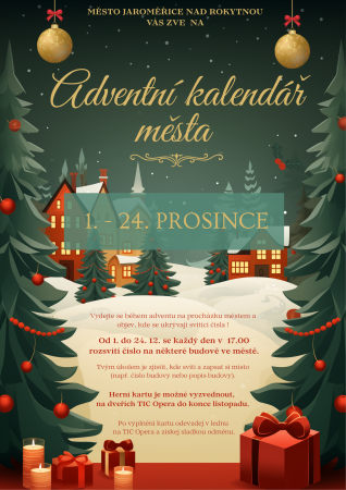 Adventní kalendář města Jaroměřice nad Rokytnou